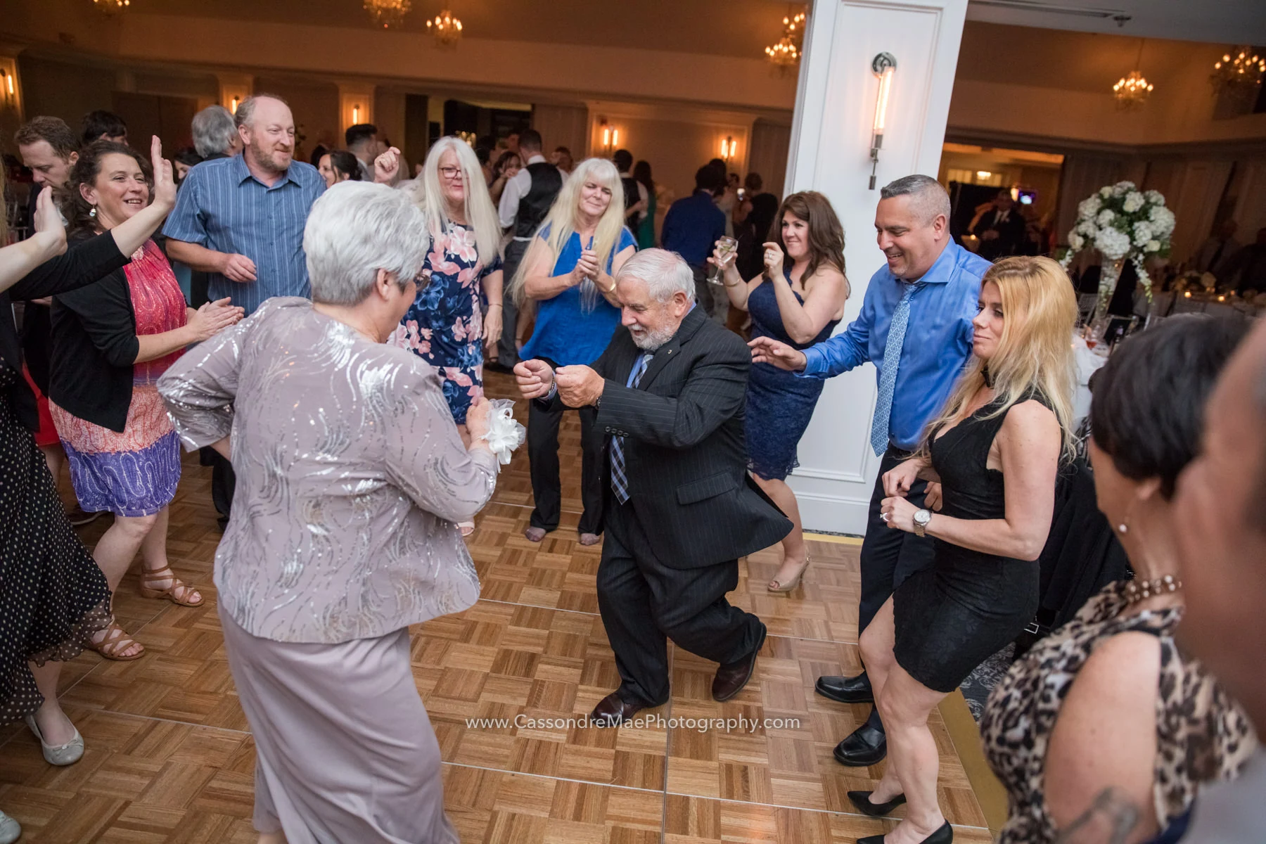 Guy dancing at NYC wedding