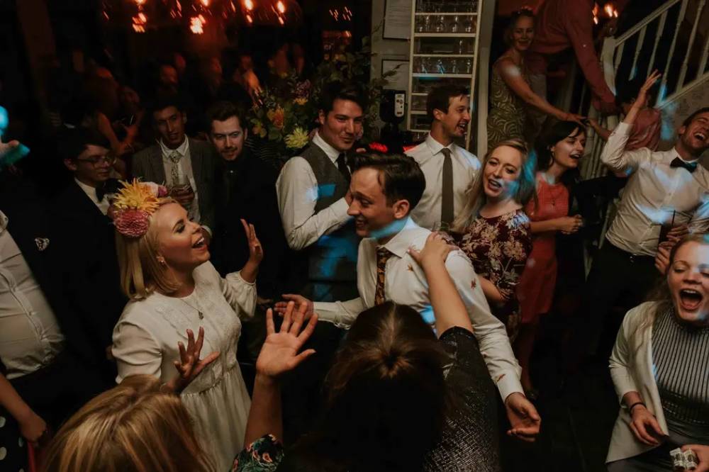 Blue Avenue Groove performing live at a Brooklyn wedding reception